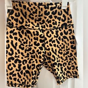 New with tags Hey Nuts cheetah print biker shorts. Size medium